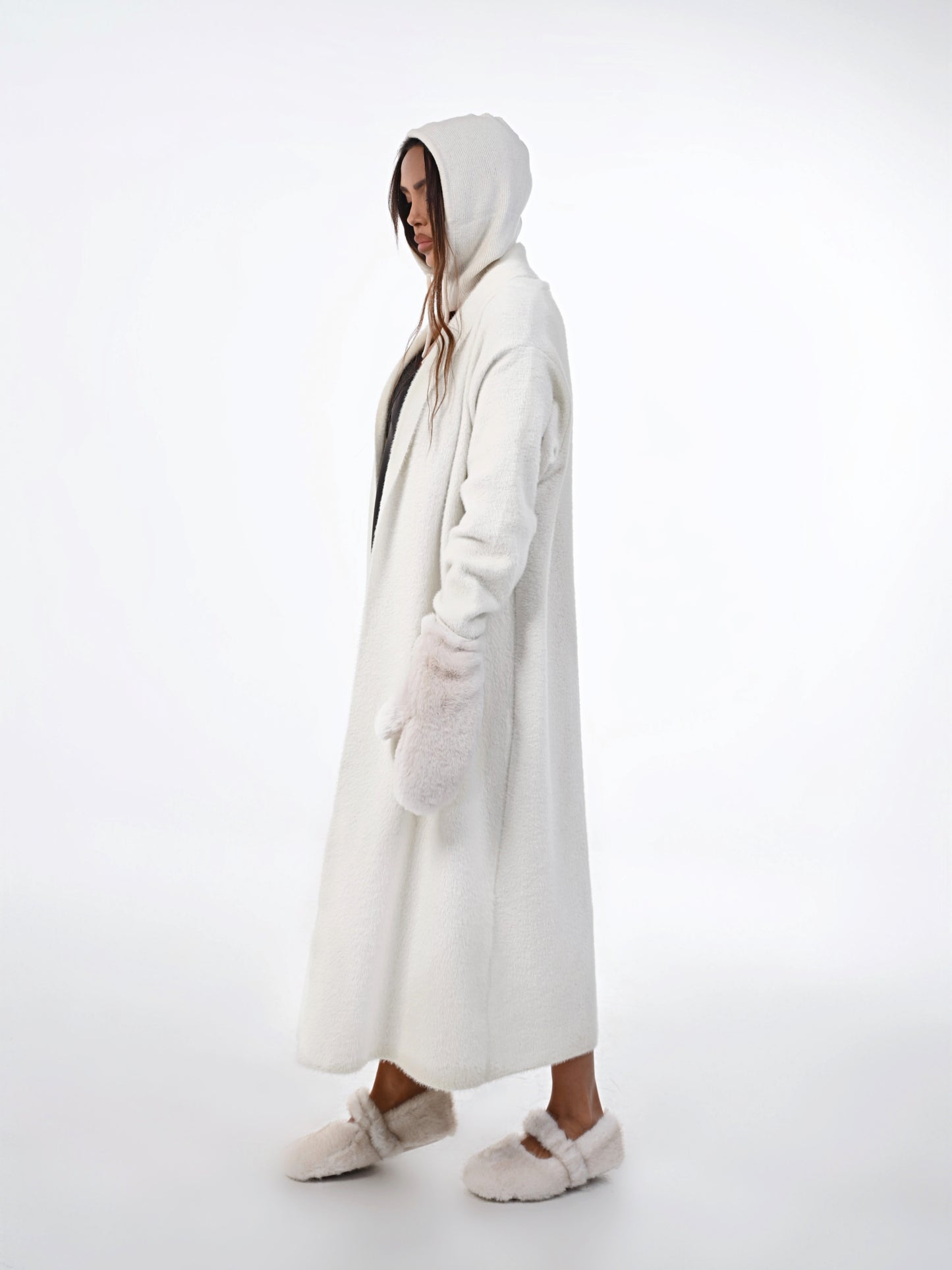 long fluffy cardigan AYA