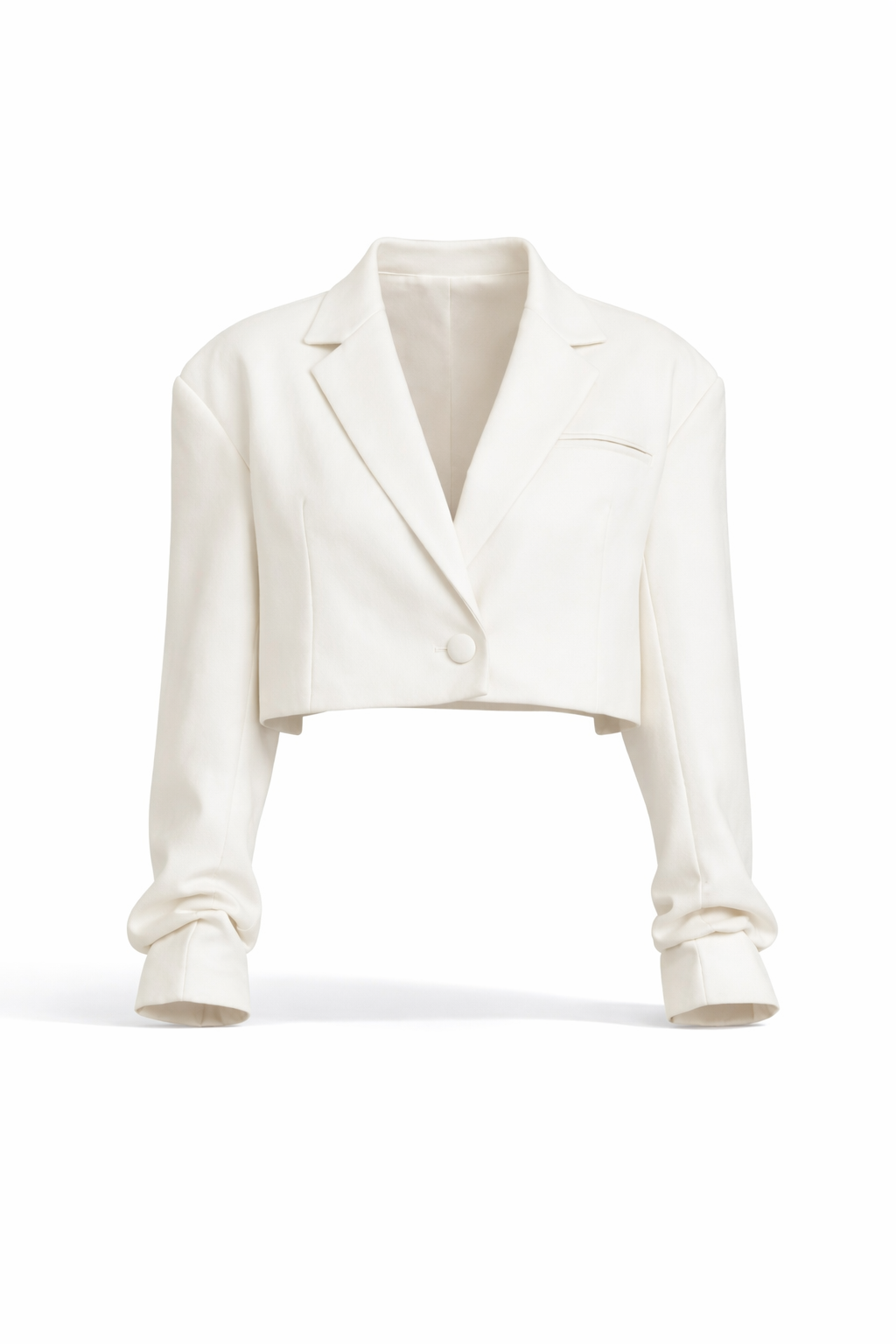 cropped blazer CREAMY