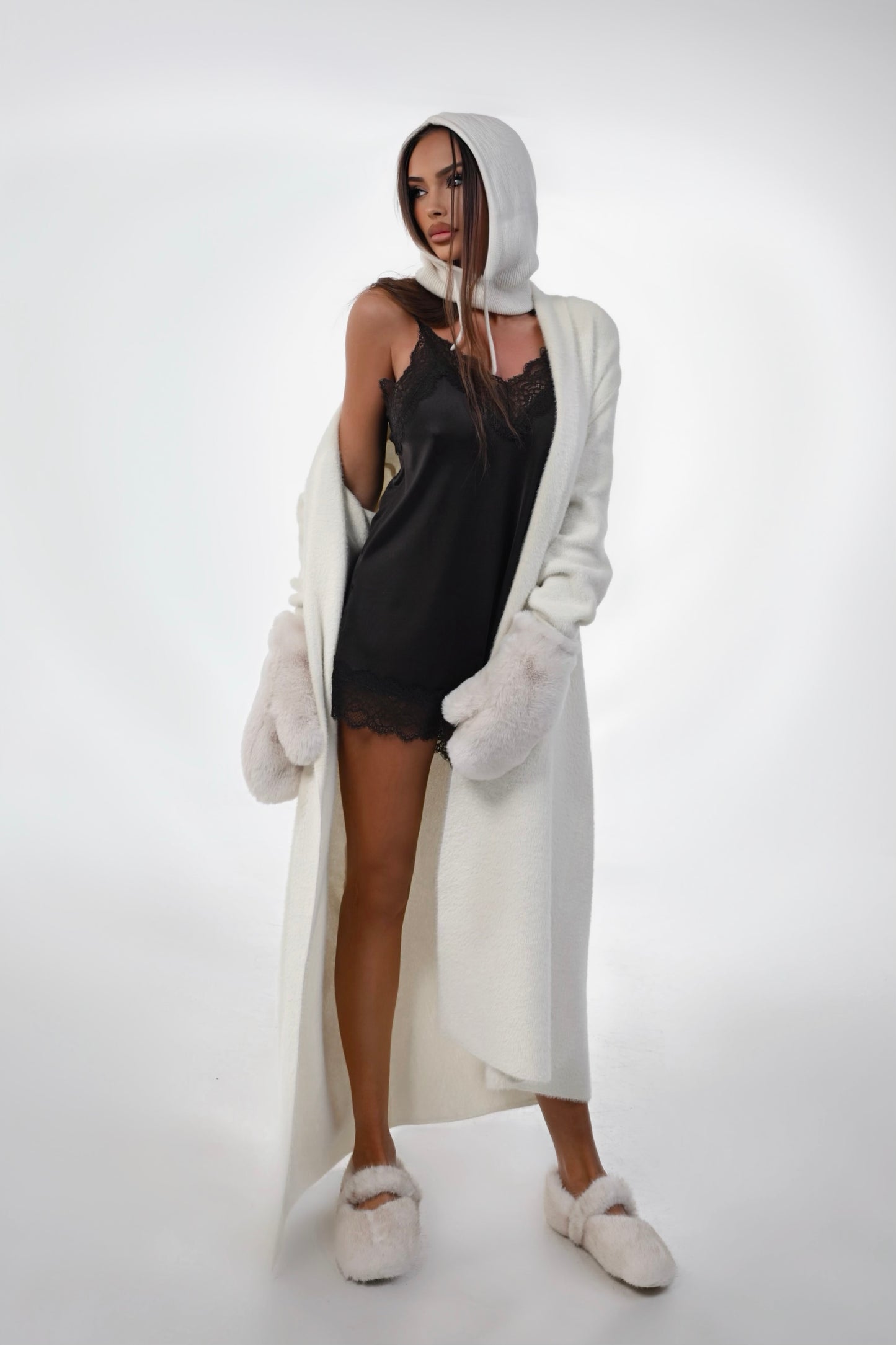 long fluffy cardigan AYA